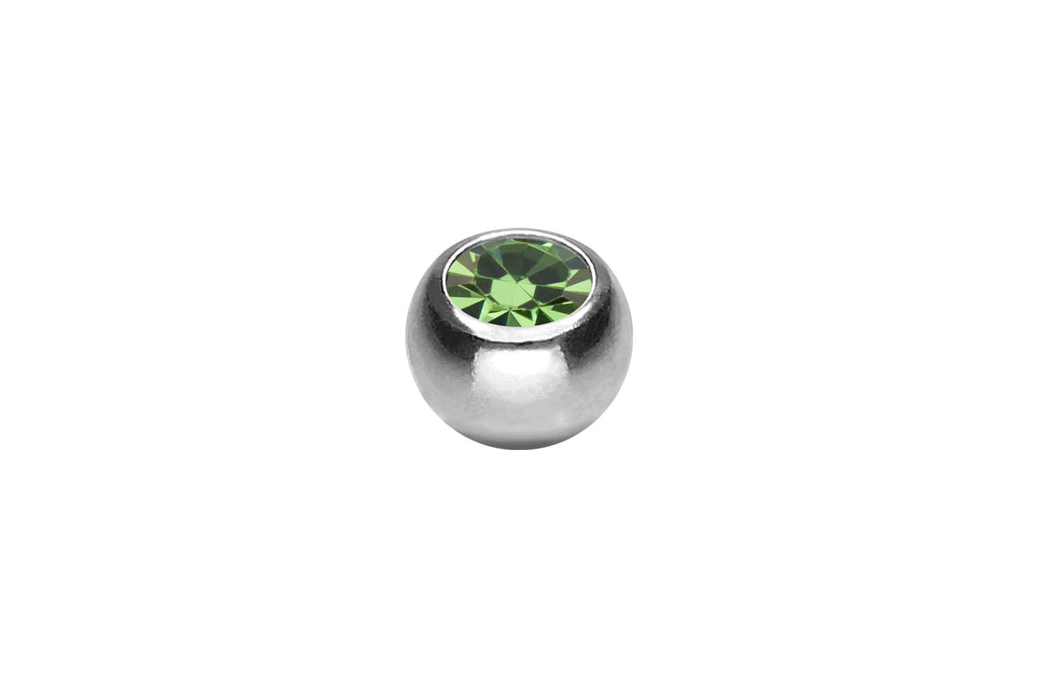 Titan Klemmkugel KRISTALL von Piercingline